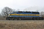 ICE 6403 in profile as it leads an eastbound ethanol train